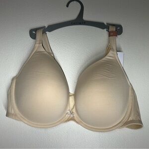 Cacique Ivory/Cream/Off White Boost‎ Plunge Bra Size 46D NWT